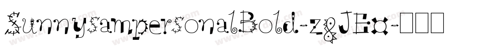 SunnysampersonalBold-z8JE0字体转换