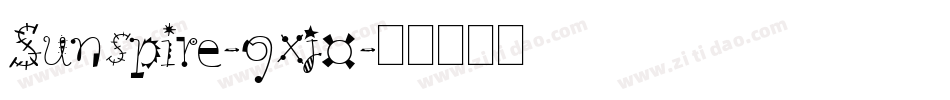 Sunspire-9xj0字体转换