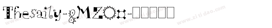Thesaily-8MZO0字体转换