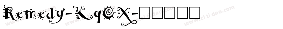 Remedy-KqOX字体转换