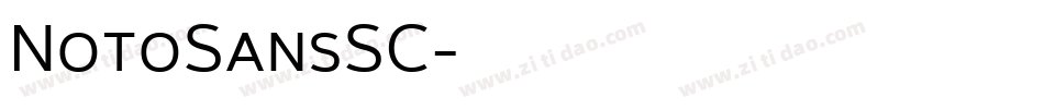 NotoSansSC字体转换