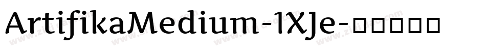 ArtifikaMedium-1XJe字体转换