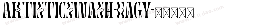 ArtisticSwash-6agY字体转换