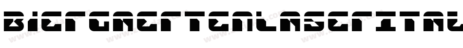 BiergaertenLaserItalic-znn3字体转换