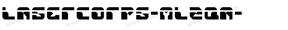 LaserCorps-mLZqa字体转换