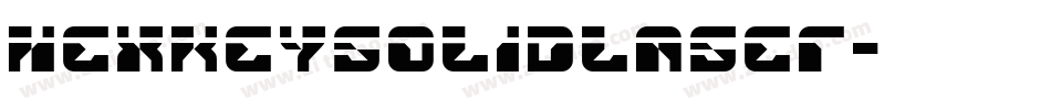 hexkeysolidlaser字体转换