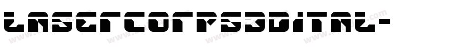 lasercorps3dital字体转换