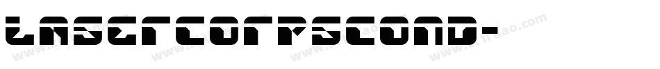 lasercorpscond字体转换