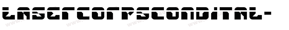 lasercorpscondital字体转换