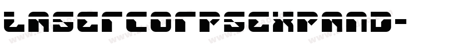 lasercorpsexpand字体转换