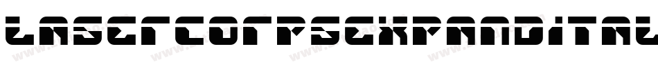 lasercorpsexpandital字体转换