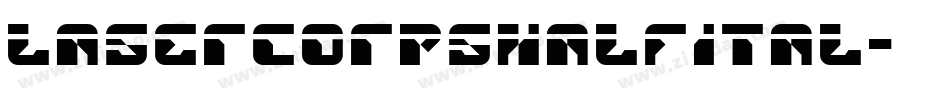 lasercorpshalfital字体转换