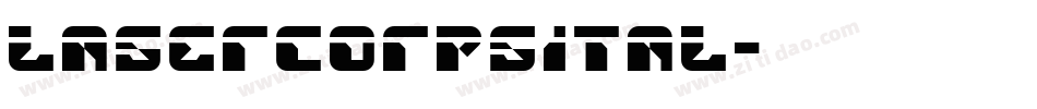 lasercorpsital字体转换