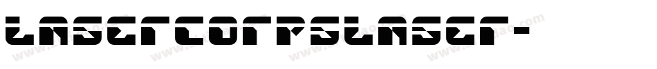 lasercorpslaser字体转换