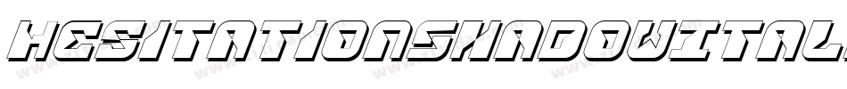 HesitationShadowItalic-Bmn5字体转换