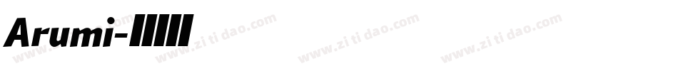 Arumi字体转换
