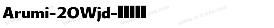 Arumi-2OWjd字体转换