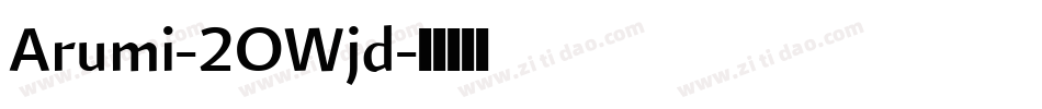 Arumi-2OWjd字体转换
