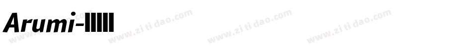 Arumi字体转换