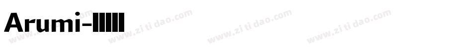 Arumi字体转换