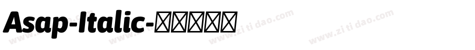 Asap-Italic字体转换