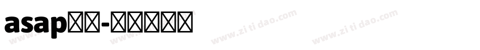 asap字体字体转换