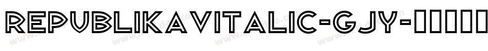 RepublikaVItalic-gJY字体转换