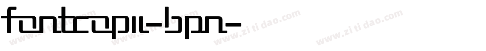 FontcopIi-Bpn字体转换