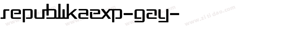 RepublikaExp-GAy字体转换