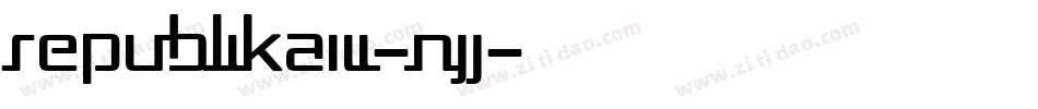 RepublikaIii-nJJ字体转换