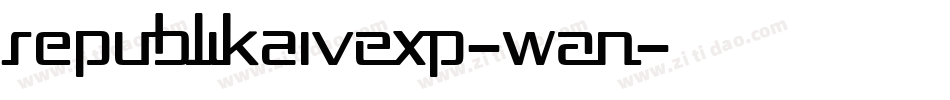 RepublikaIvExp-wAn字体转换