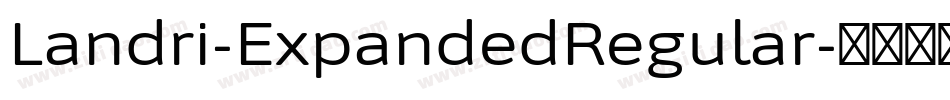 Landri-ExpandedRegular字体转换