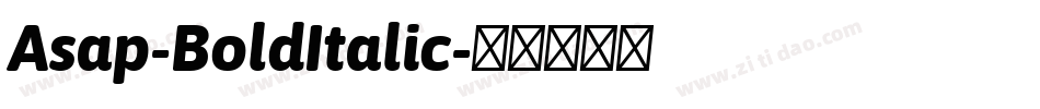Asap-BoldItalic字体转换