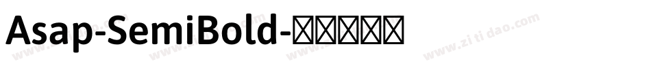 Asap-SemiBold字体转换