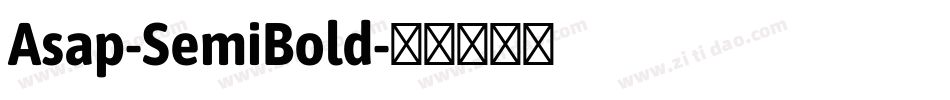 Asap-SemiBold字体转换