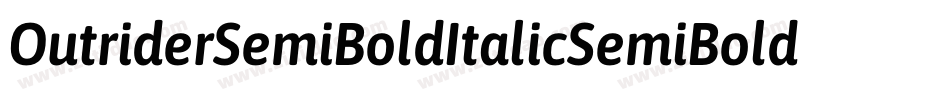 OutriderSemiBoldItalicSemiBoldItalic-rZL9字体转换