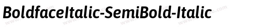 BoldfaceItalic-SemiBold-Italic字体转换