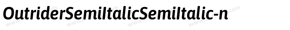 OutriderSemiItalicSemiItalic-nW70字体转换