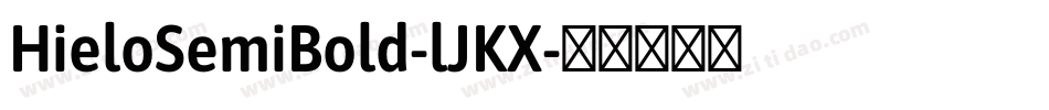 HieloSemiBold-lJKX字体转换