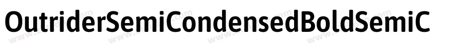 OutriderSemiCondensedBoldSemiCondensedBold-2Apw字体转换