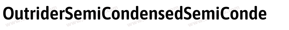 OutriderSemiCondensedSemiCondensed-l0v0字体转换