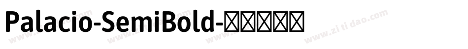 Palacio-SemiBold字体转换
