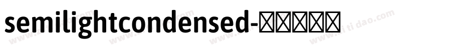 semilightcondensed字体转换