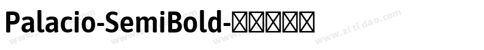 Palacio-SemiBold字体转换