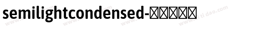 semilightcondensed字体转换