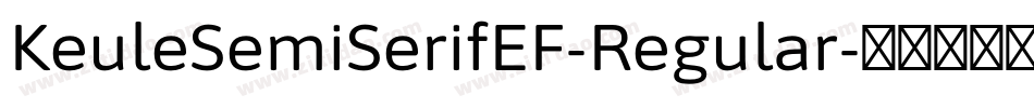 KeuleSemiSerifEF-Regular字体转换