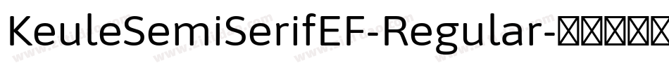 KeuleSemiSerifEF-Regular字体转换