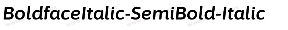 BoldfaceItalic-SemiBold-Italic字体转换