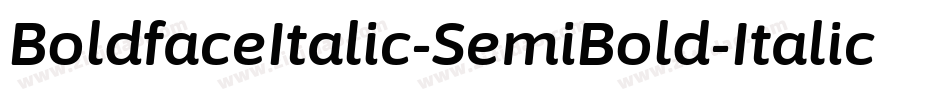BoldfaceItalic-SemiBold-Italic字体转换