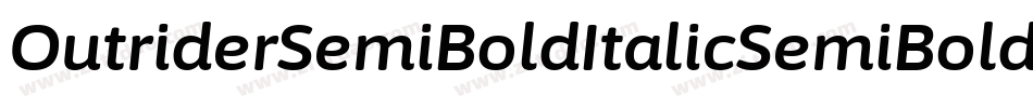 OutriderSemiBoldItalicSemiBoldItalic-rZL9字体转换